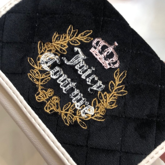 Juicy Couture Liquorice & Angel Royal Couture Double Sided Trifold Wallet NWT - Picture 10 of 16